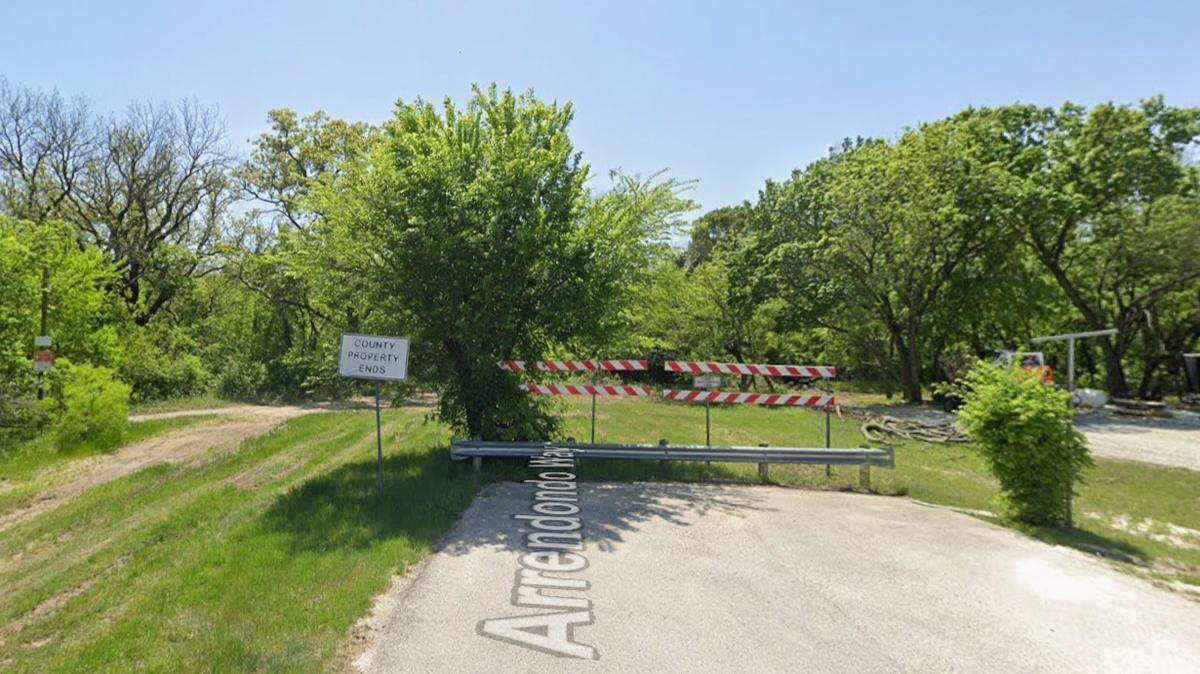 Dustin Harrington, a resident of the Pyramid Acres neighborhood in southwest Tarrant County, says a landowner is unlawfully barring access to Bear Creek, a public waterway. The landowner disputes that.